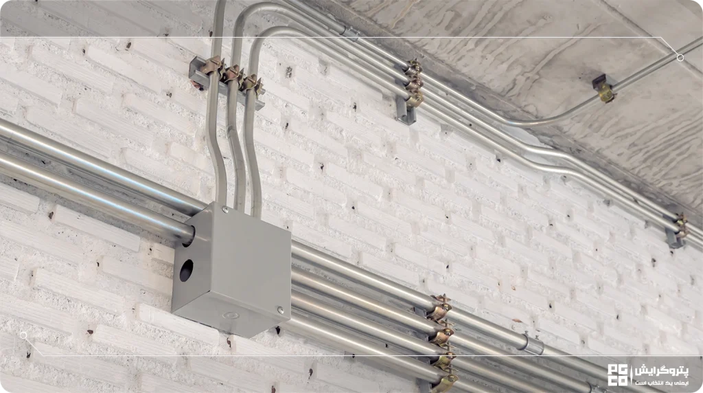 انواع سایز لولهها برای استفاده از قوطی برق گالوانیزه