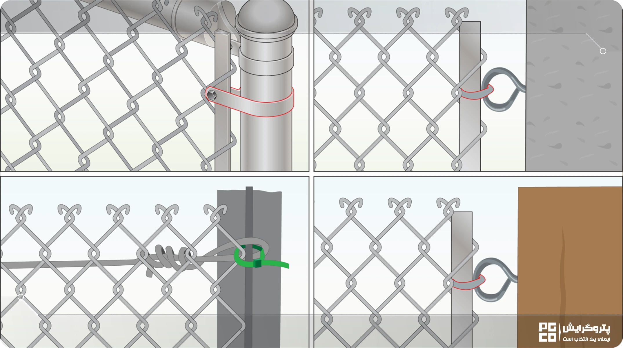 روشهای فنسکشی باغ